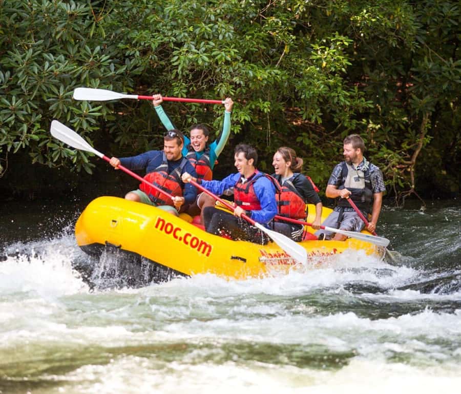 Bryson City: NOC Rafting & Ducky Kayak Rentals - The shuttle to the river put-in