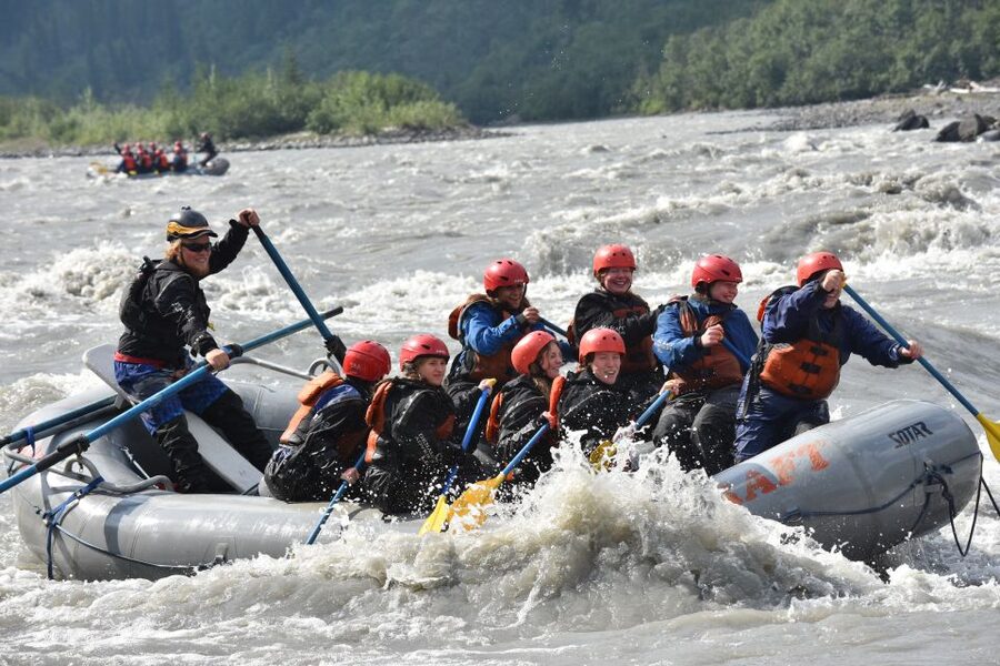 Canyon Run: Denali National Park Class IV Whitewater Rafting - The Nenana River route toward Healy