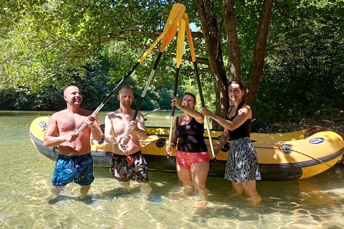 Cetina River Rafting Adventure with Hidden Caves and Waterfall - The river journey and first swimming stops