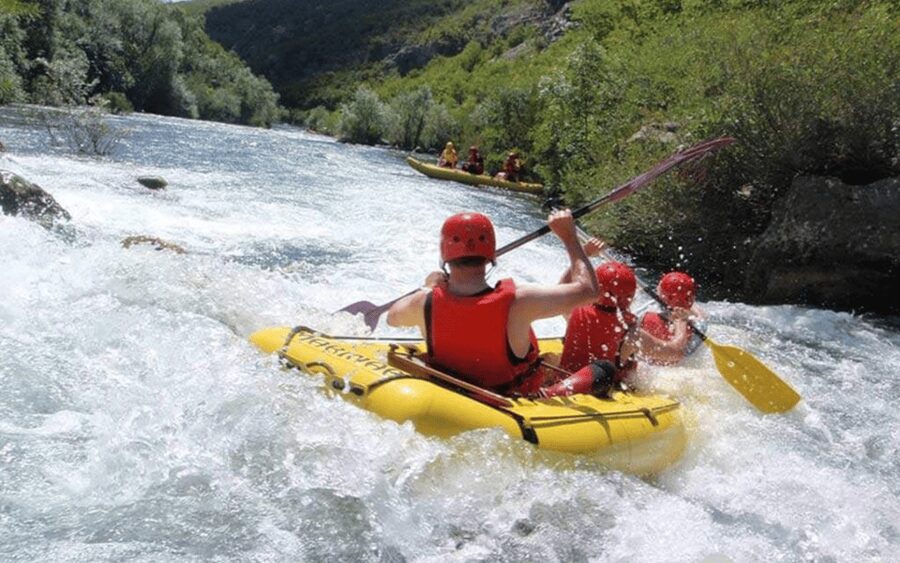 Cetina River Rafting from Split - Getting ready beside the river