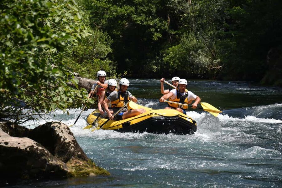 Cetina River Rafting Tour with Transfer from Split - Meeting at the red SPLIT sign