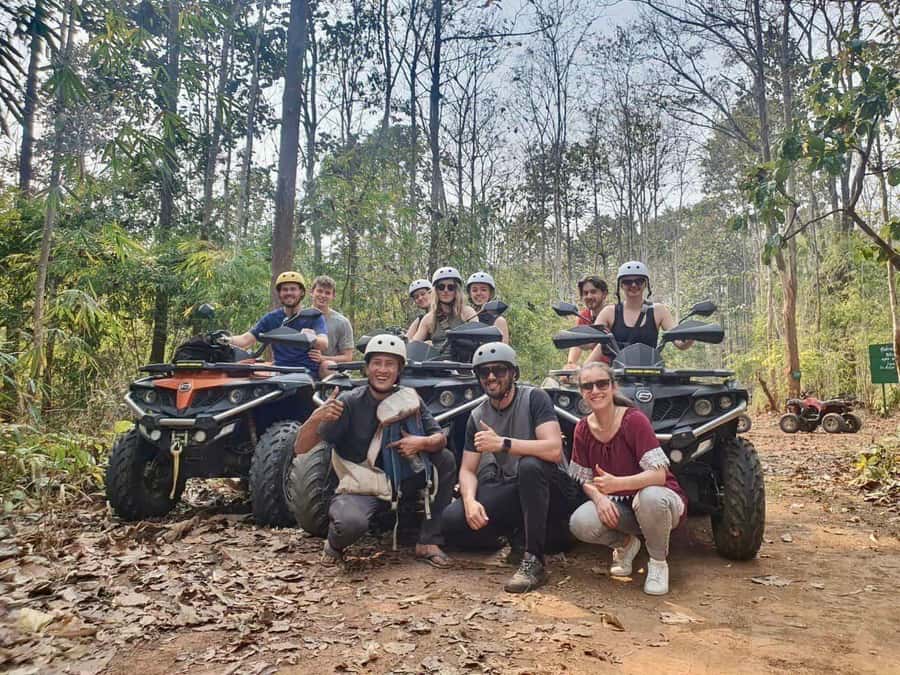 Chiang Mai: ATV, White Water Raft, & Sticky Waterfall Tour - Thai lunch and a short reset