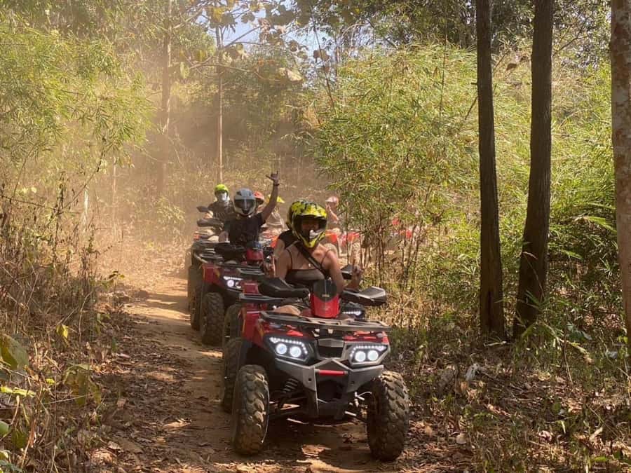 Chiang Mai: ATV, White Water Raft, & Sticky Waterfall Tour - Rafting on the five-kilometer Maetang River route