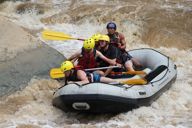 Chiang Mai Rafting in Mae Taeng River with Thai Buffet - The waterfall and natural water slide