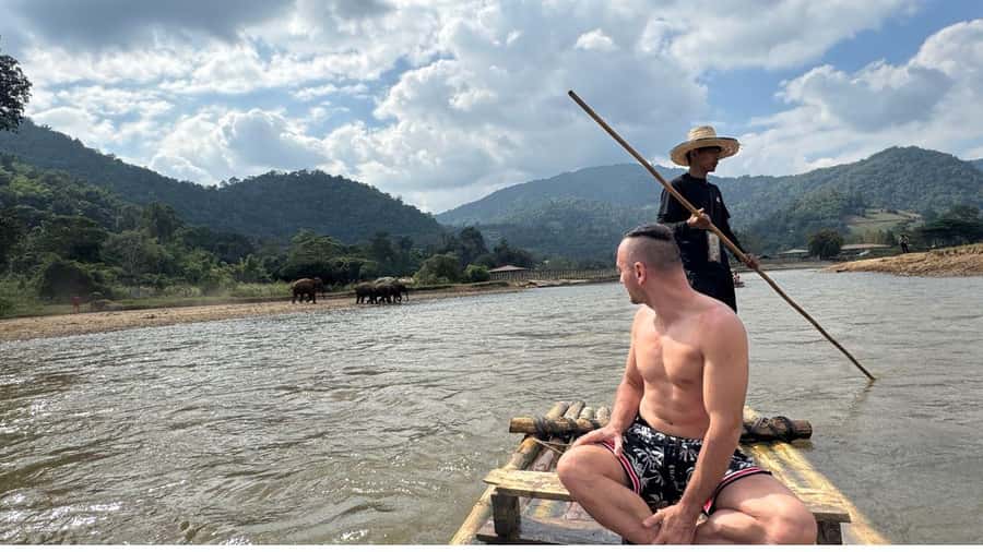Chiangmai : A Bamboo Raft Safari , Sticky waterfalls, - Climbing Bua Thong Sticky Waterfalls
