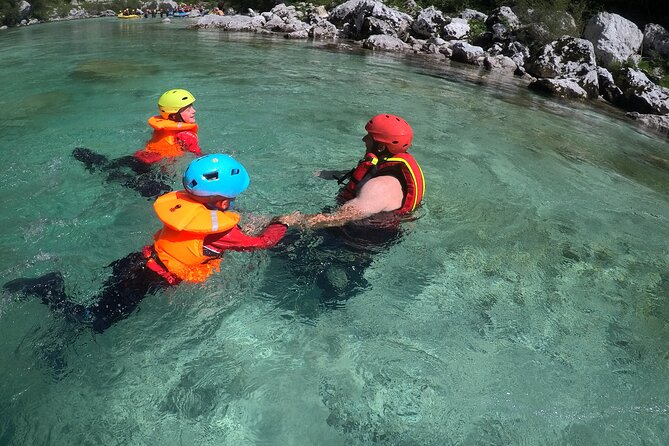CLASSIC RAFTING on Soča river - Swimming, rock jumps, and river-made entertainment