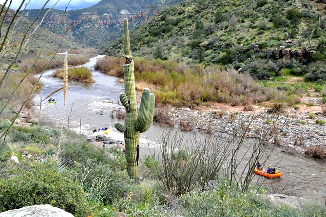Classic Salt River Raft Trip - Phoenix, the canyon road, and the river setting