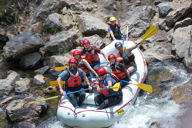 Clear Creek Classic 2h 30m Rafting Trip - Idaho Springs, CO - Argo Mill, the water wheel, and the historic stops