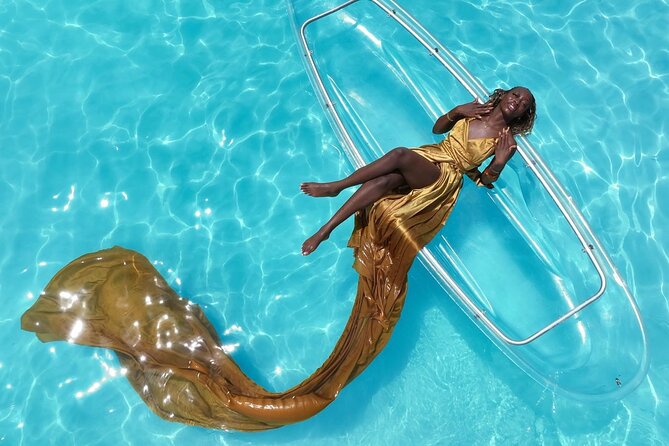Clear kayak & Bamboo raft ARUBA! Same Day Delivery! PACKAGE DEAL! - The bamboo raft and flower decorations
