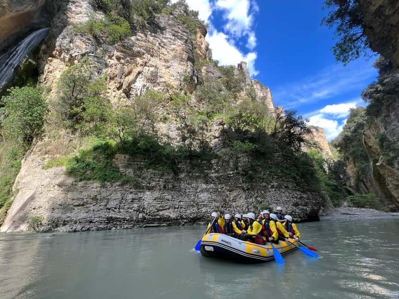 Çorovoda: Osumi Canyon Rafting/River Tubing Tour - Safety instructions and the first water section