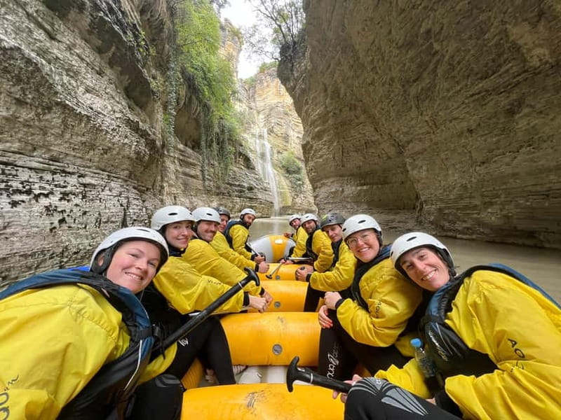 Çorovoda: Osumi Canyon Rafting/River Tubing Tour - Waterfall of Love and the canyon’s wetter side