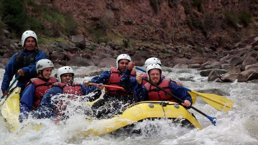 Cusco: River Rafting Adventure Full Day | Adrenaline Tour - Getting ready at Cusipata River Camp