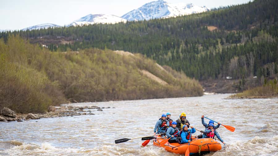 Denali, Alaska: Canyon Wave Raft Class III-IV Paddle/Oar - Pickup, transfer, and the first 45 minutes