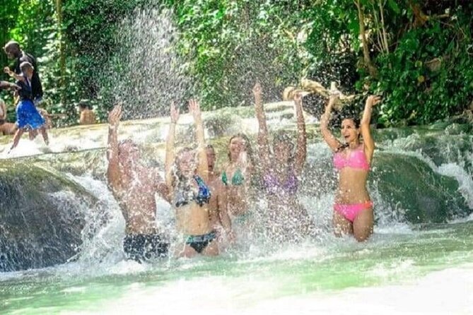 Dunn's River Falls, Blue Hole, Bamboo Rafting, Horseback Combo - The driver and guides shape the day