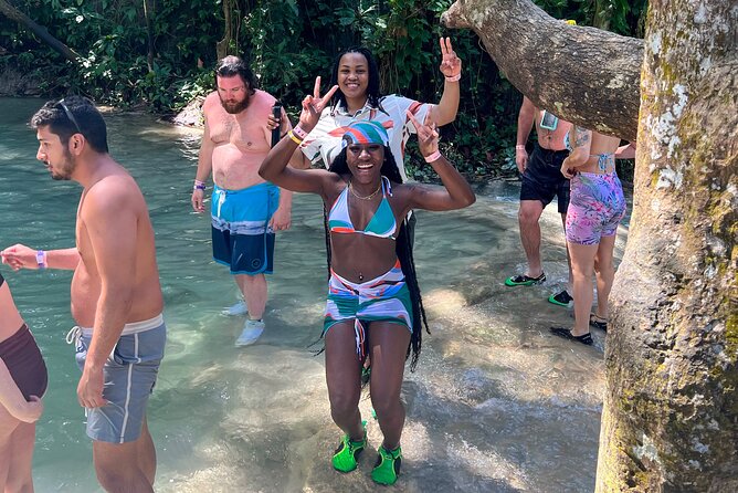 Dunns River Falls, Rafting, Zipline & Horseback from Montego Bay - Riding from dry land into the sea