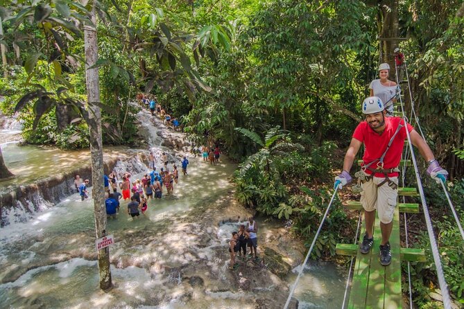 Dunns River Falls, Zipline, Bamboo Rafting, Horseback Ride Tour - Key points at a glance