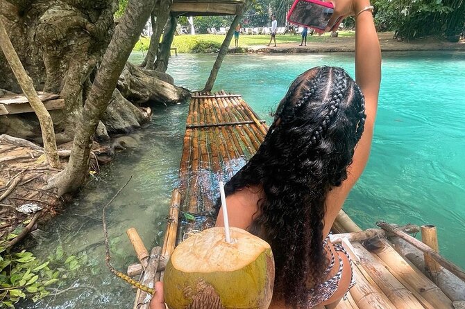 Dunns River Falls, Zipline, Bamboo Rafting, Horseback Ride Tour - Horseback riding from land into the sea