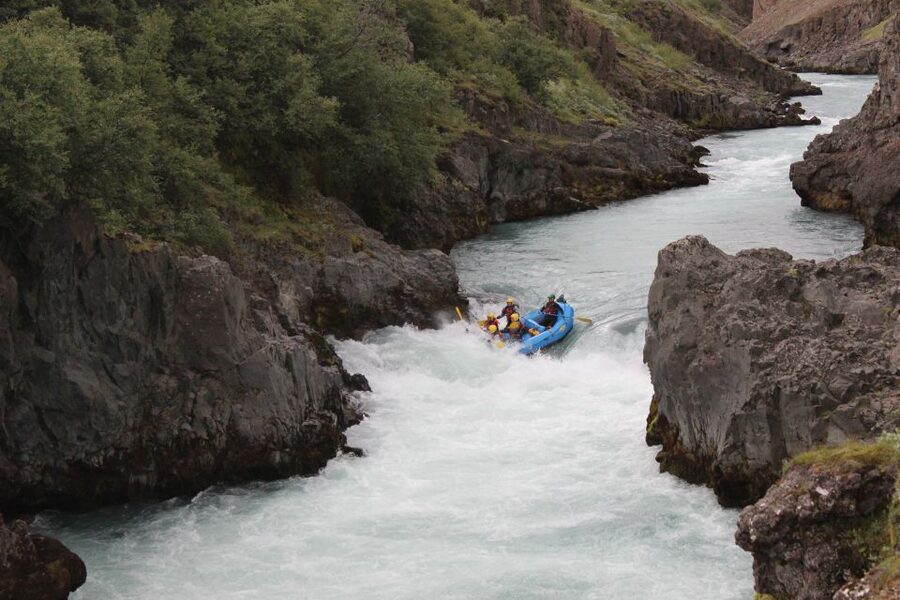 East Glacial River Extreme Rafting - Meeting at Bakkaflöt in Varmahlíð
