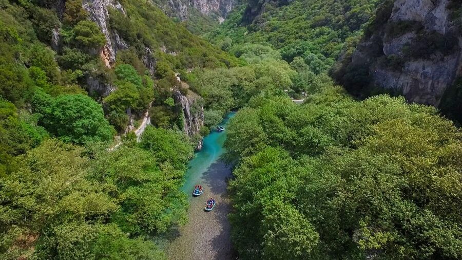 Epirus: Easy Rafting Experience on the Voidomatis River - The Klidonia bridge finish