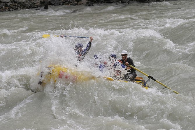 Extreme Whitewater Rafting on Kicking Horse River - Getting fitted with a wetsuit and river gear