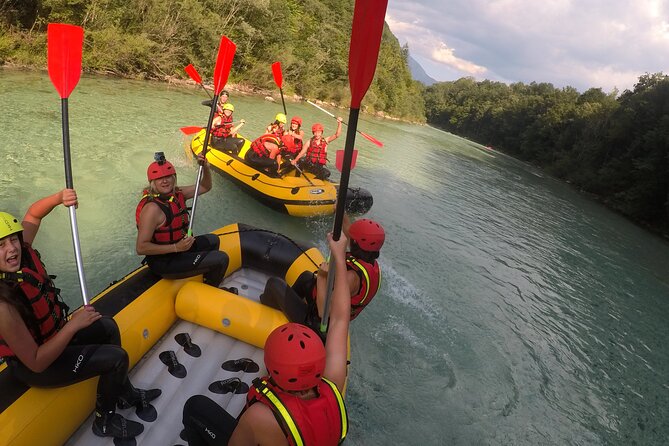 Family Rafting On Soca River - The emerald Soča sets the scene