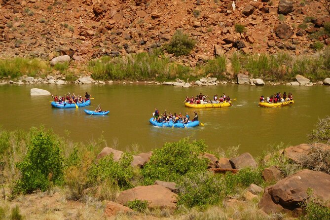Fisher Towers Half-Day Rafting Day Trip from Moab - Inflatable kayaks add a little more work