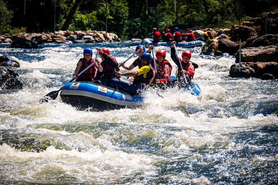 Foix: Family-Friendly Rafting Adventure on the Ariège River - Finishing at Foix’s slalom course