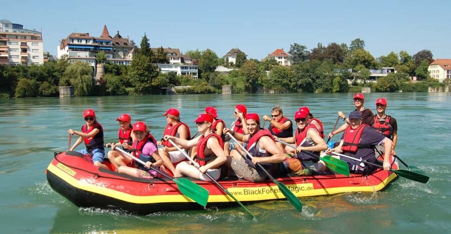 Freiburg and Basel: Rafting Tour on the River Rhine - Swimming in the quiet stretches