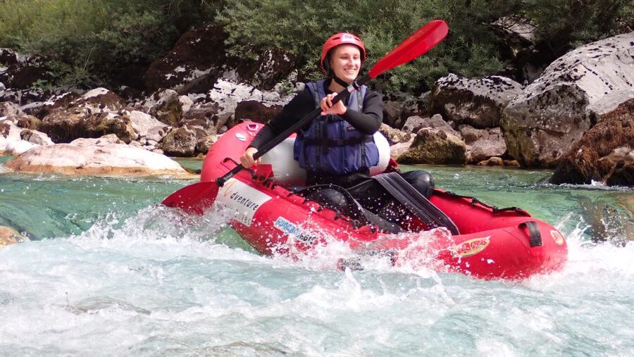 From Bovec: Whitewater kayaking on the Soča River - What the $80 price really covers