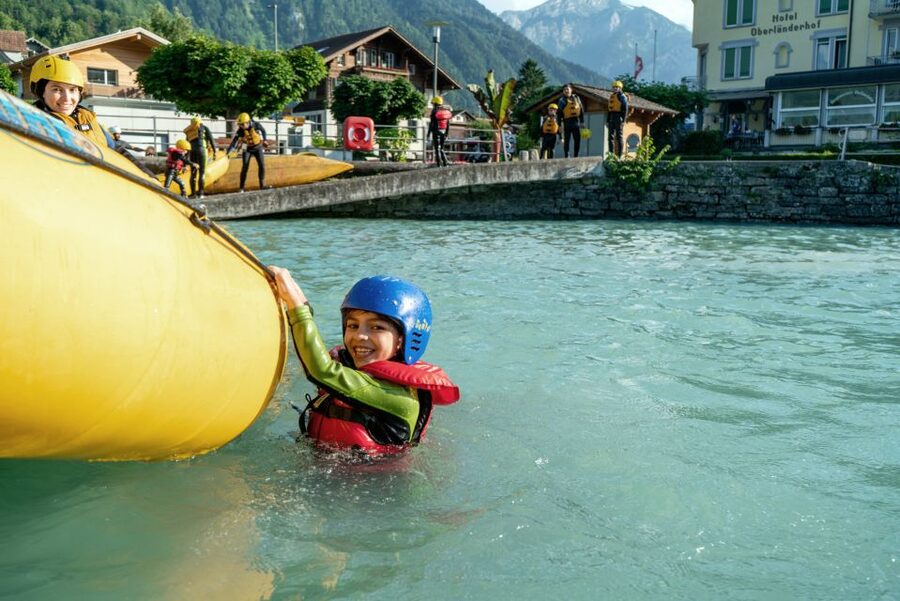 From Interlaken: Family Rafting - Getting ready for the river