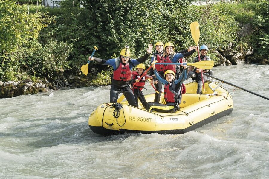 From Interlaken: Family Rafting - Returning to Wilderswil