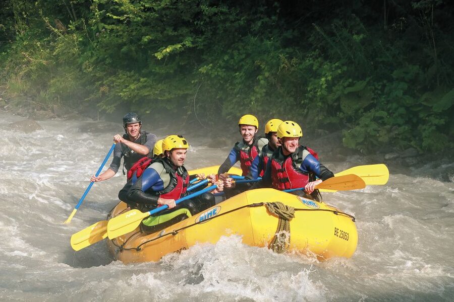 From Interlaken: Lütschine River Whitewater Rafting - Paddling through grade 3 and 4 rapids