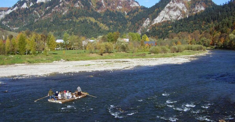 From Krakow: Dunajec River Rafting with Thermal Baths option - The Dunajec River Gorge by wooden raft