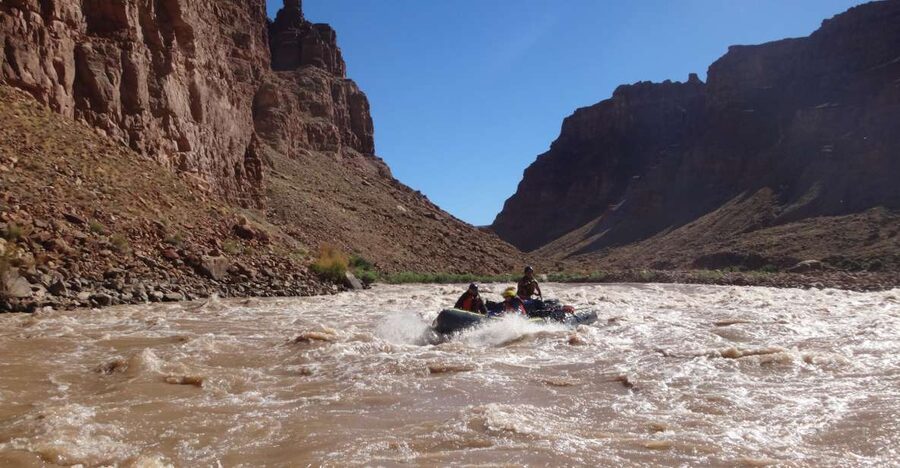 From Moab: Cataract Canyon Whitewater Rafting Experience - The Green River confluence and Cataract Canyon