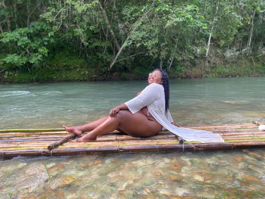 From Montego Bay: Bamboo Rafting & Limestone Massage Tour - Fruit, herbs, and local character along the river