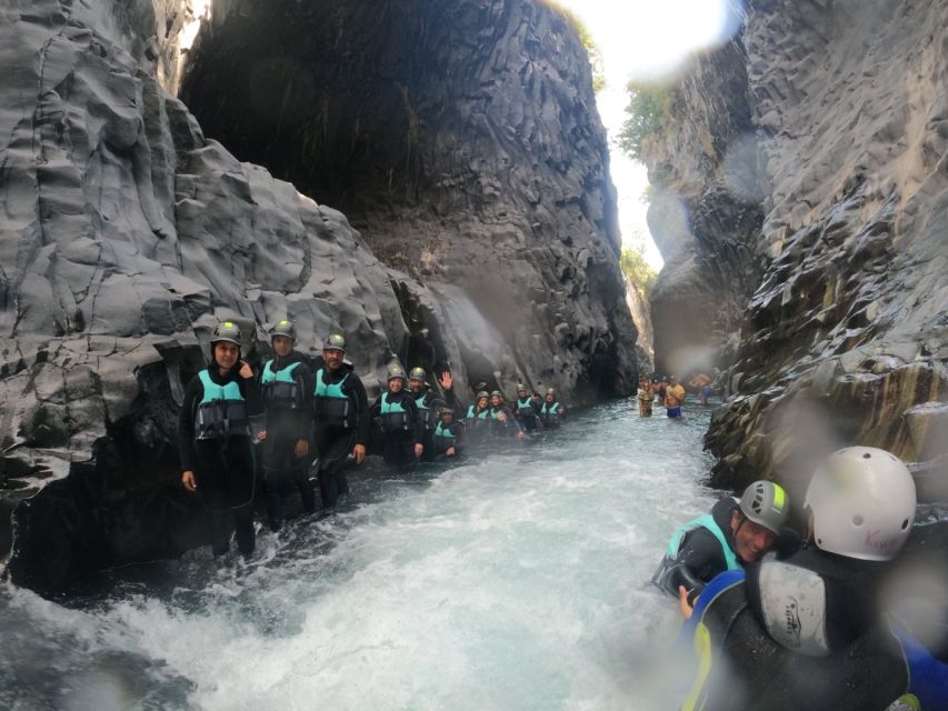 From Motta Camastra: Alcantara Gorges Body Rafting Trip - The 400-meter body rafting route