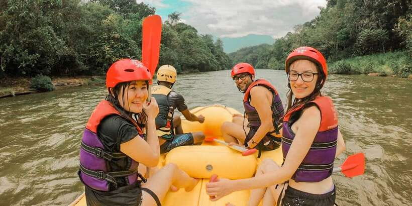 From Negombo: White Water Rafting Adventure - Getting ready beside the Kelani River