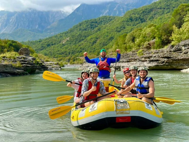 From Permet: Amazing Rafting Experience at Vjosa River - The first run through the Vjosa