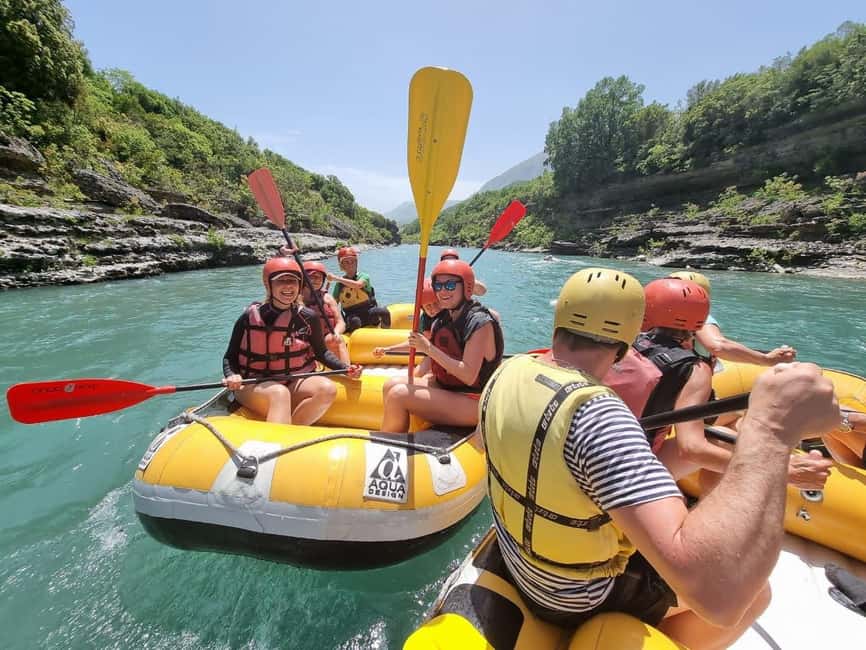 From Permet: Vjosa River Rafting and Benja Thermal Baths - Benja Thermal Baths beneath the stone bridge