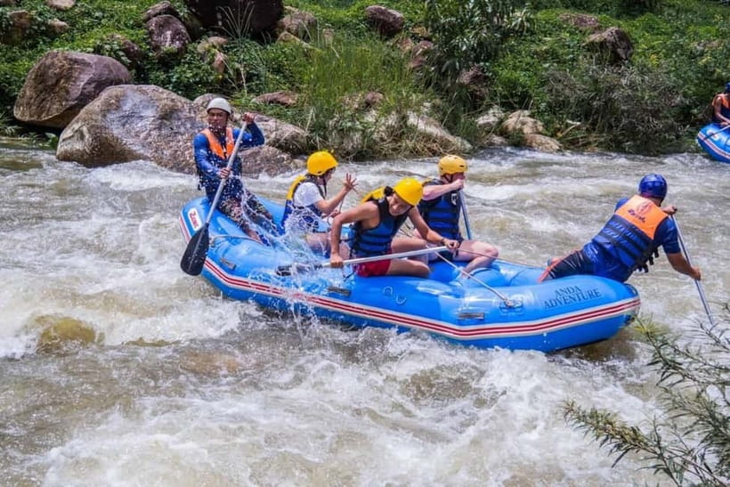 From Phuket: Elephant Care Experience with Rafting & Zipline - A Short Zipline and Rope Bridge