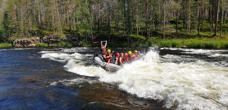 From Ruka: River rafting fun for families - Starting at Kontioluola Safari Center