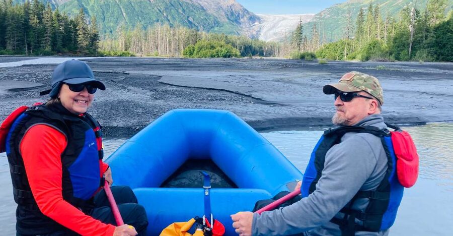 From Seward: Resurrection River Rafting Tour - Leaving the road for the Resurrection River