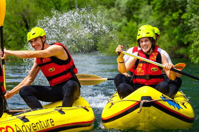 From Split/Šestanovac: Whitewater Rafting on Cetina River - Getting fitted at the rafting base