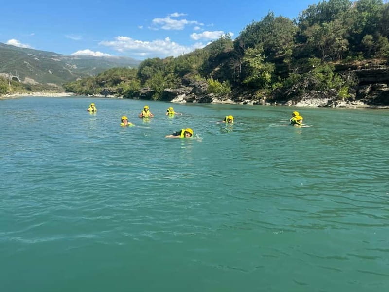From Tirana: Vjosa Rafting & Benja Thermal Baths Day Tour - What the Vjosa River rafting is like