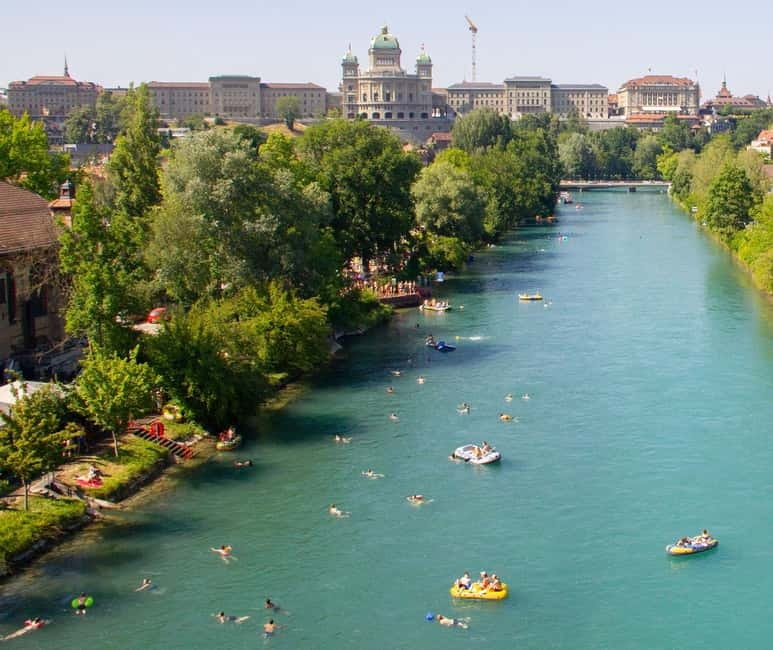 From Zurich: Private Aare River Rafting Day Trip to Bern - The train from Bern to Thun