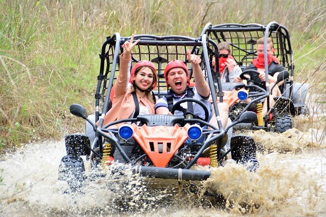 Full-Day Rafting With Quad Safari and Zipline in Alanya - Ziplining above the mountain setting