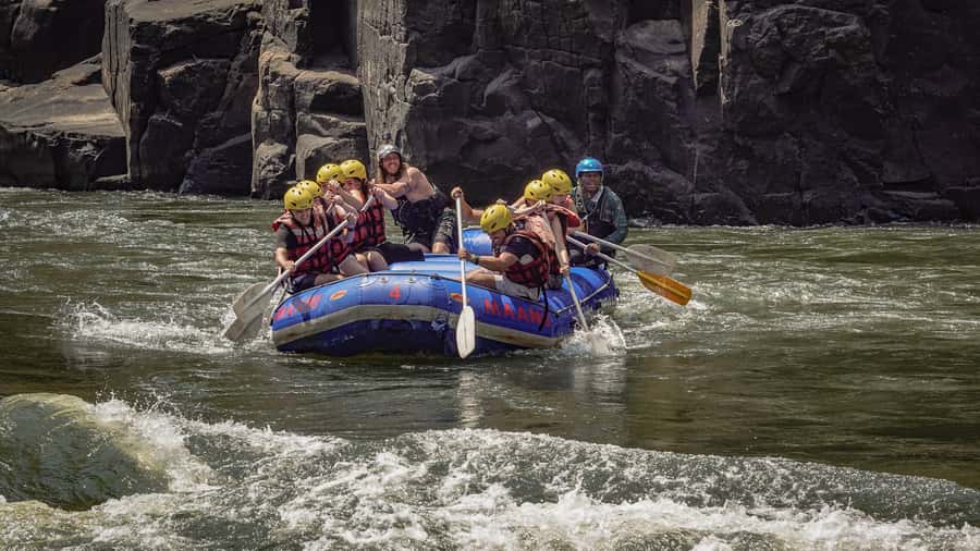 Full Day White Water Rafting Tour - The Zambezi rafting route from pickup to the gorge