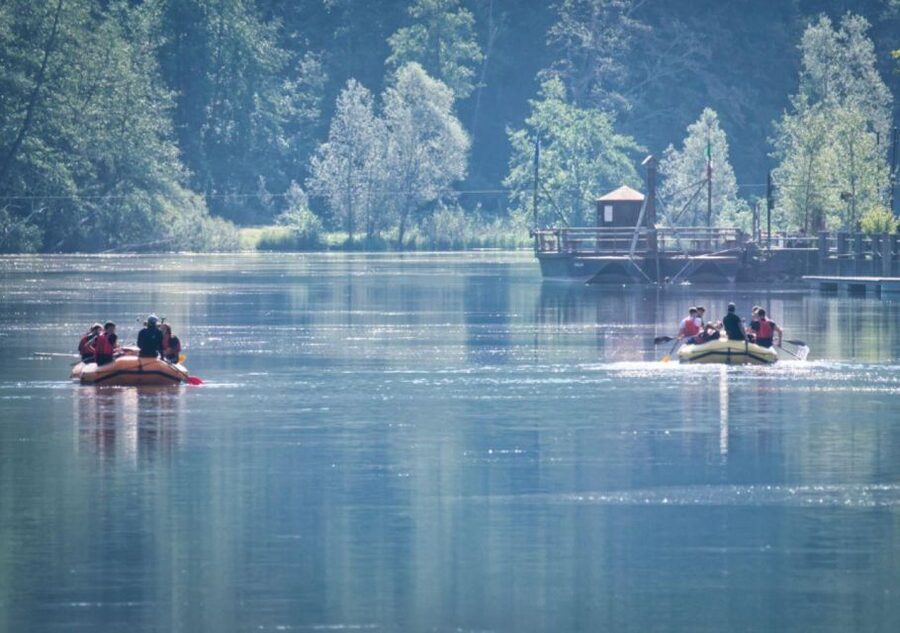 Fun for the family: Soft Rafting on Adda river - Starting at Villa d’Adda swimming pool