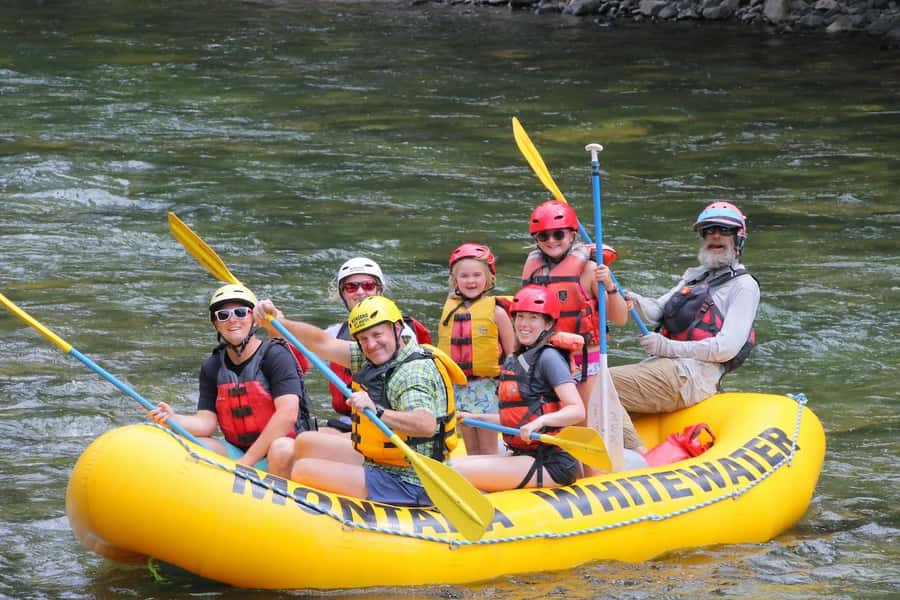 Gallatin Gateway: Rafting Trip on the Gallatin River (I-III) - Getting fitted with river gear