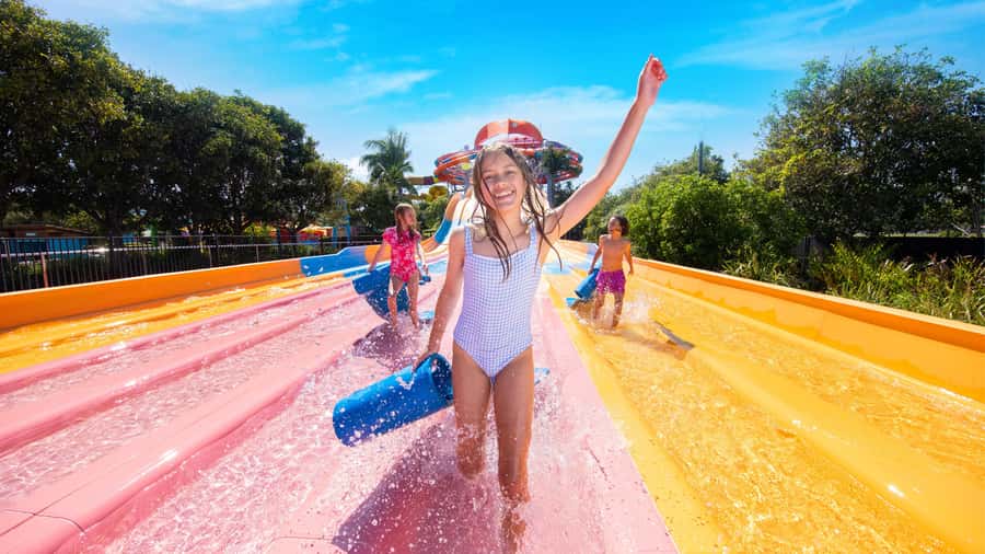 Gold Coast: 1-Day Ticket: WhiteWater World - The Cave of Waves and the value of a slower hour